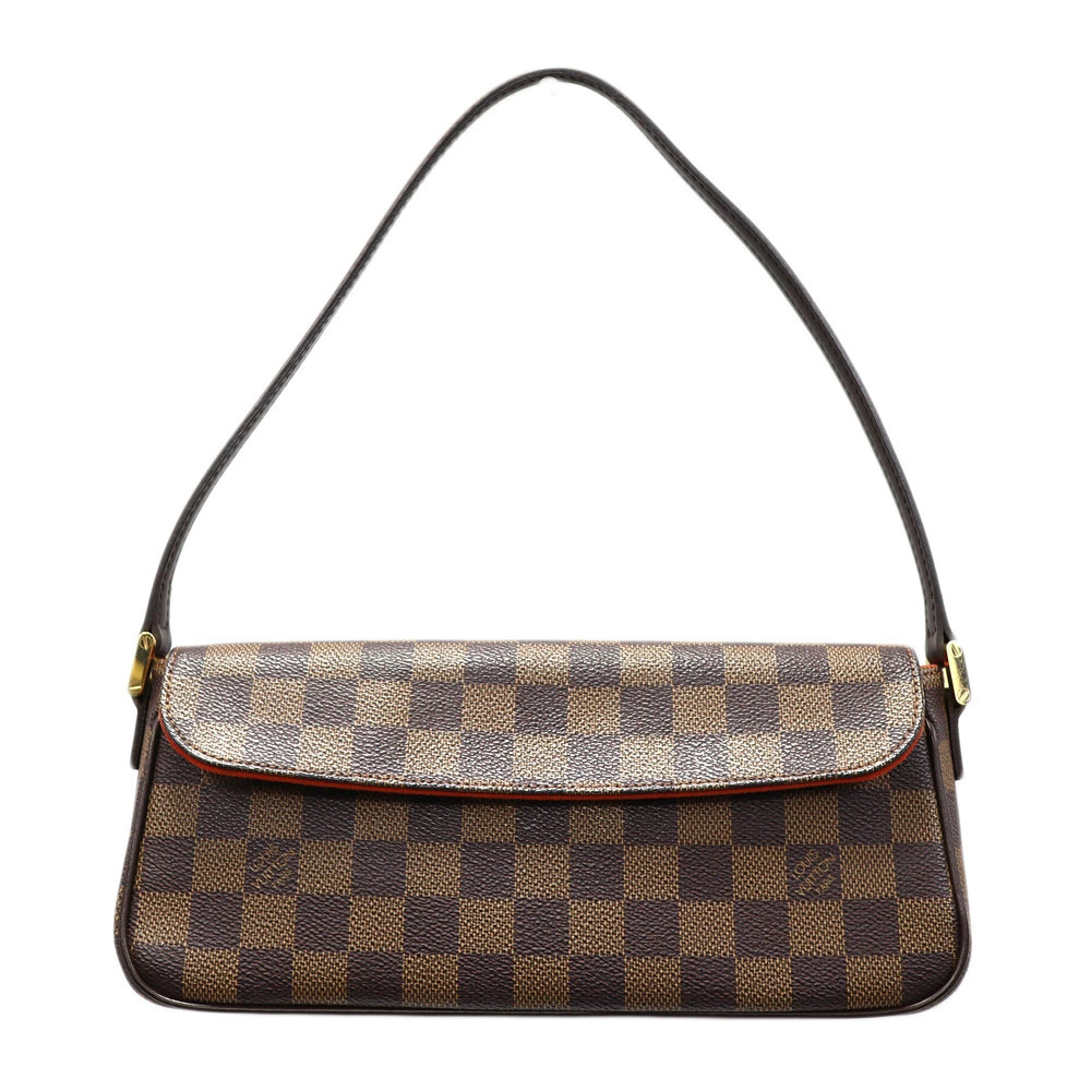 Louis Vuitton Recoleta Shoulder Bag Canvas Ebene Brown